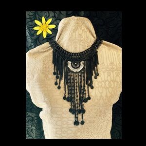 Black Collar Statement Necklace
